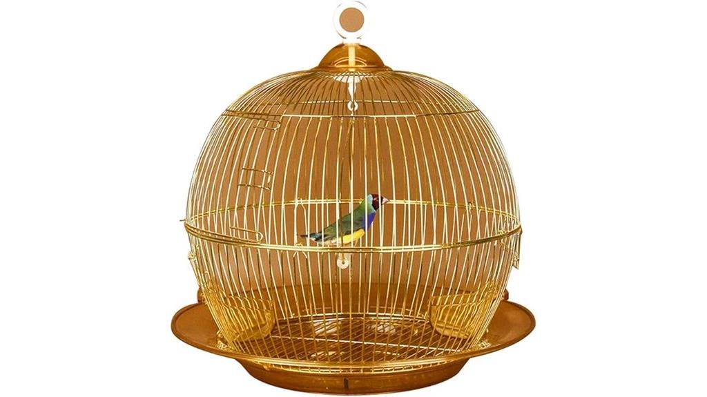 gold decorative bird cage