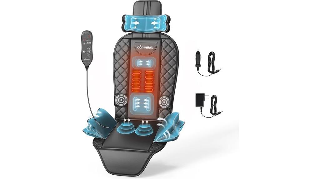 heated traction seat massager