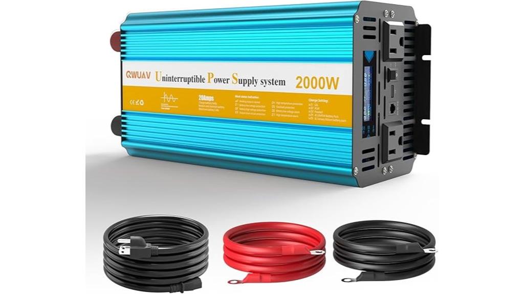 high power backup with display