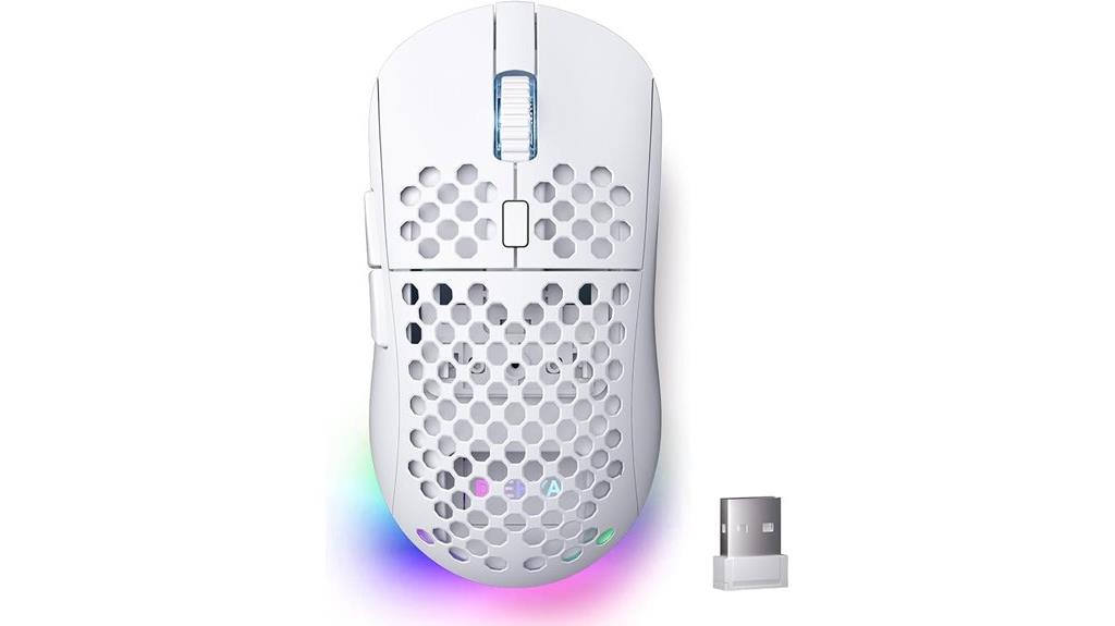 high precision wireless rgb mouse