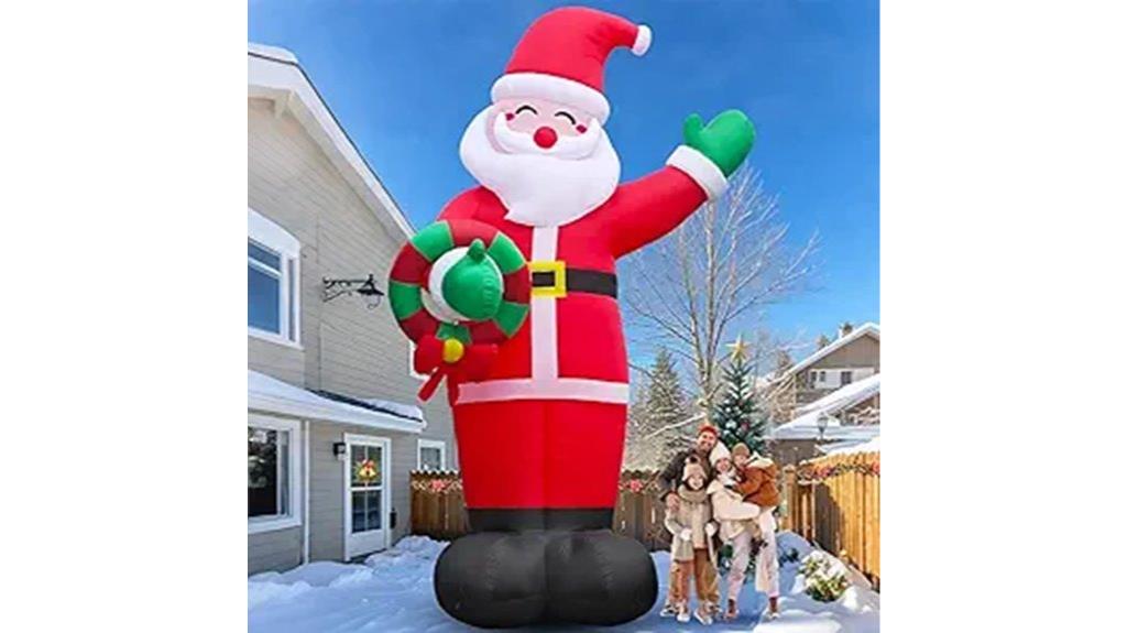 inflatable santa christmas decor