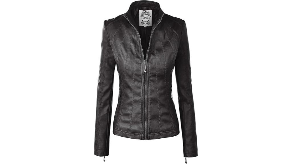 johnny mbj women s leather jacket