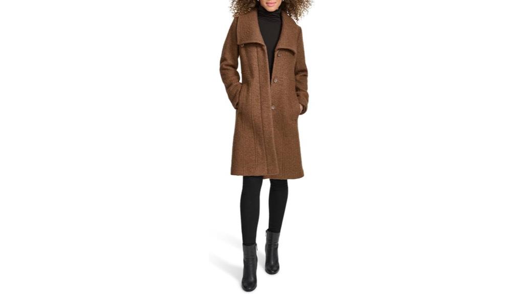 kenneth cole boucle coat