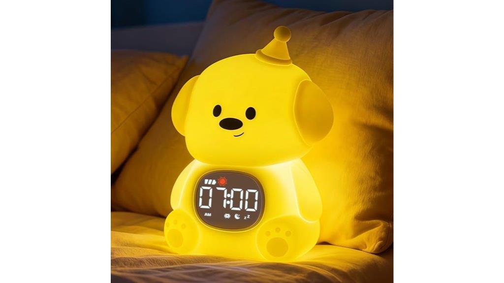 kids alarm clock with light
