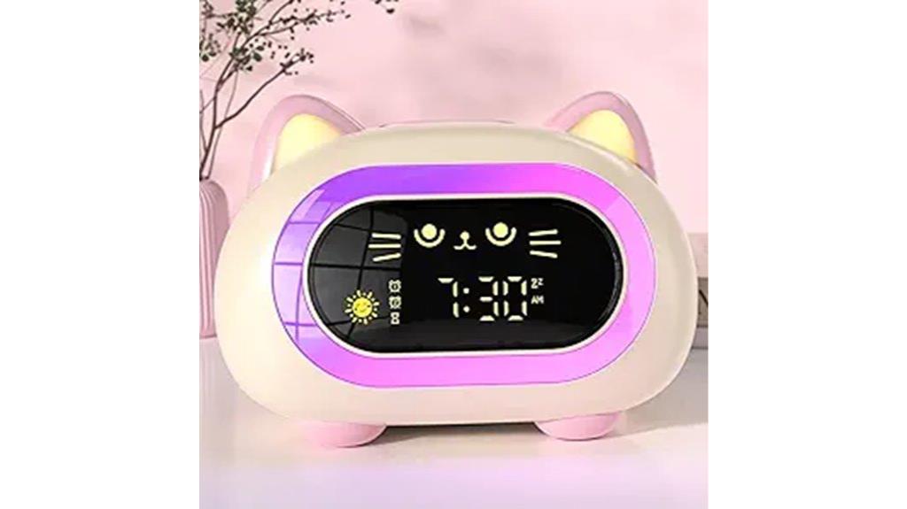 kids alarm with night light