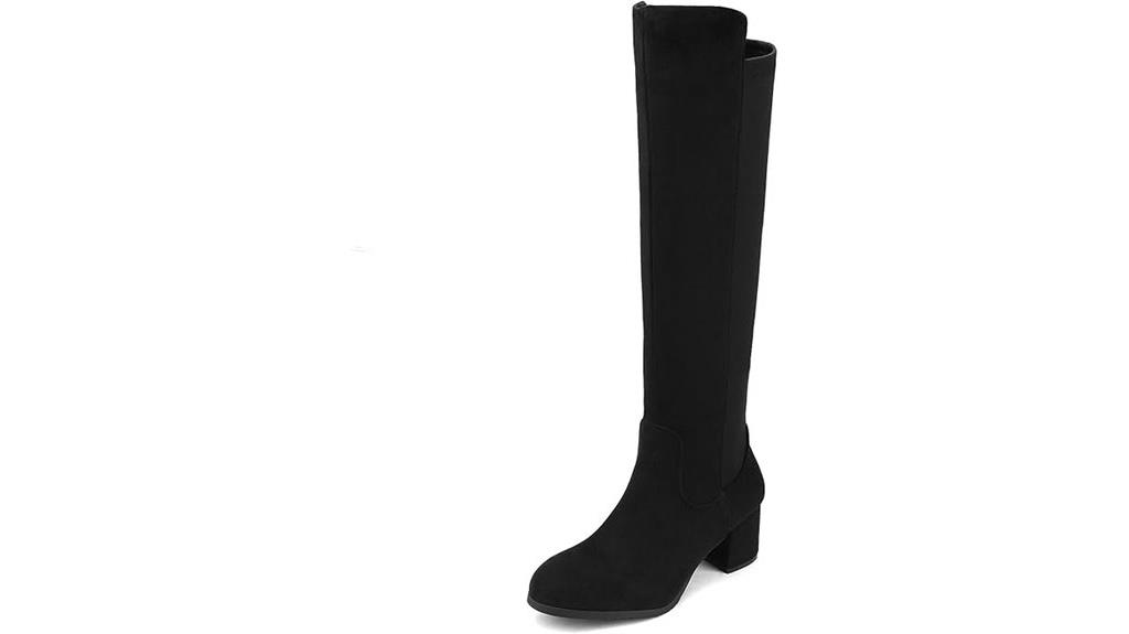 knee high stretch fashion boots