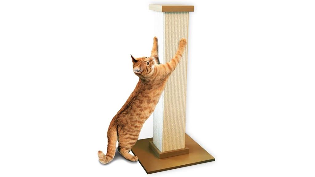 large beige 32 inch scratching post
