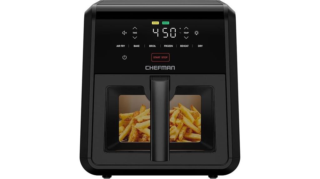 large black 7 quart fryer