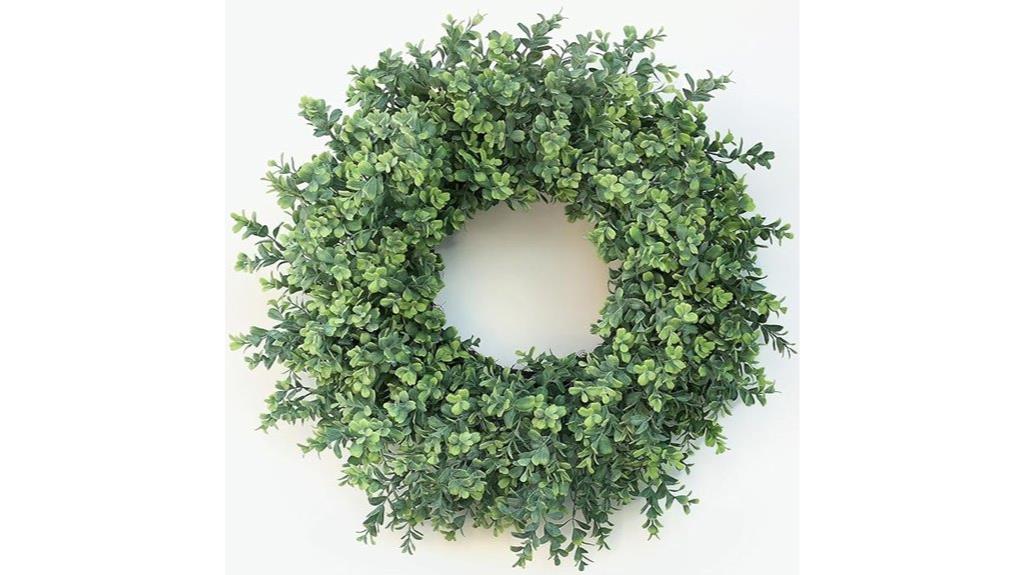 large boxwood front wreath
