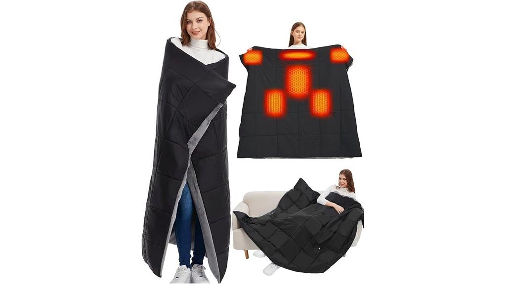 large cordless heated blanket