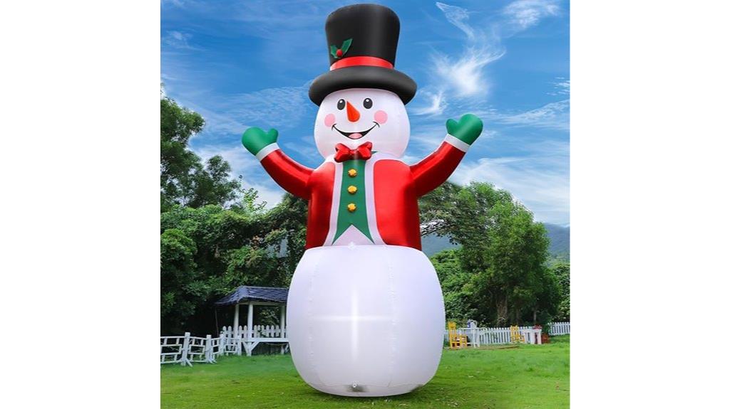 large inflatable snowman outdoor