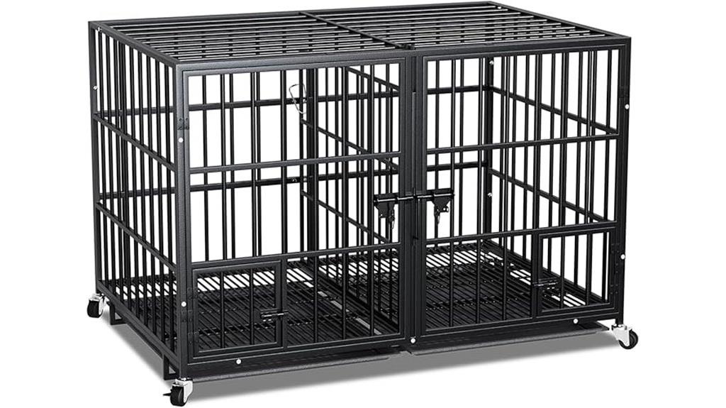 large metal dog crate