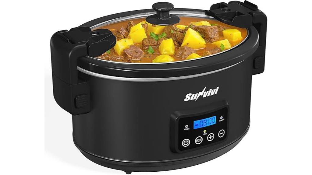 large programmable slow cooker
