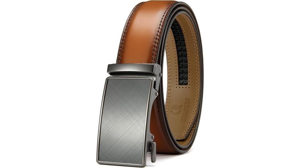 leather men s ratchet belt