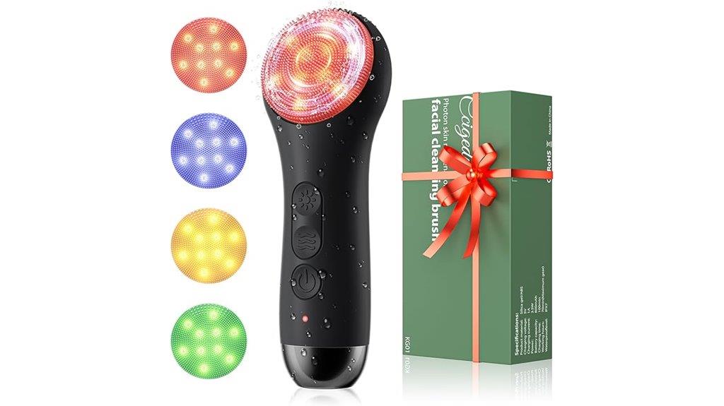 led waterproof face scrubber