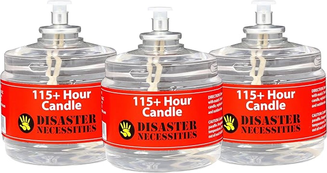 long lasting emergency candles