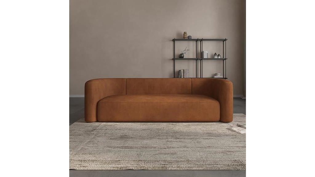 luxurious modern velvet sofa