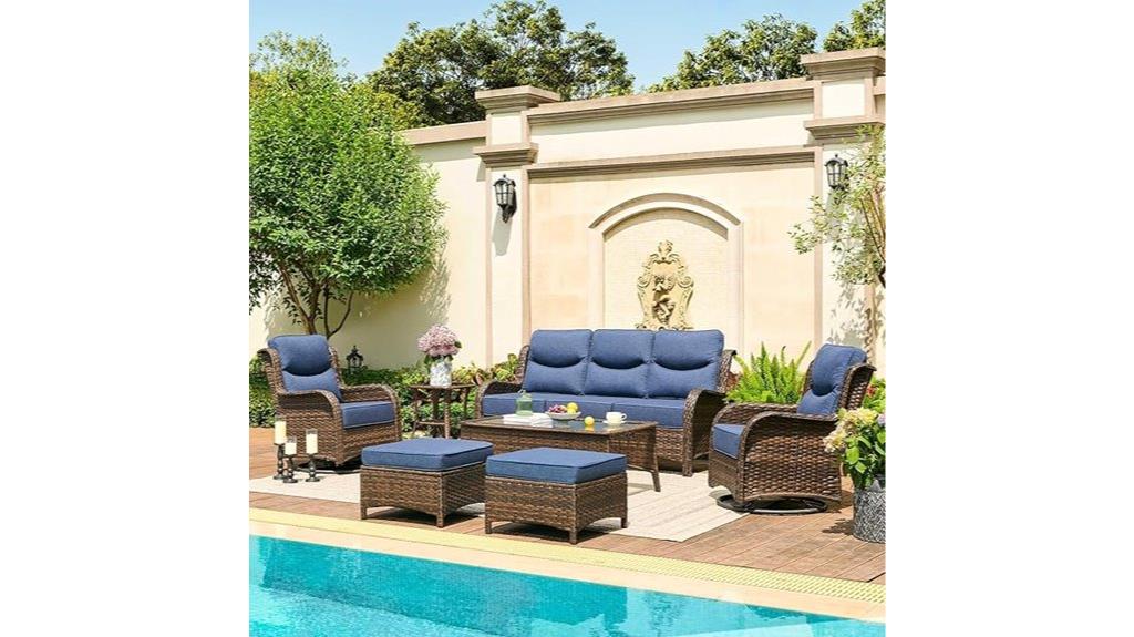 luxury 7 piece patio set