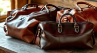 luxury leather travel bags