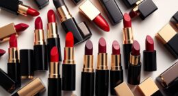 luxury lipstick collection showcase