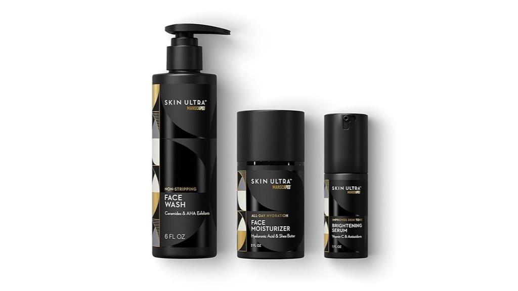 male grooming skincare set