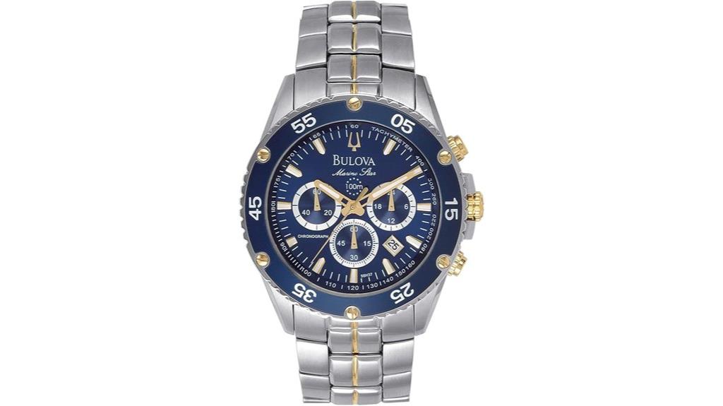 marine star two tone chronograph