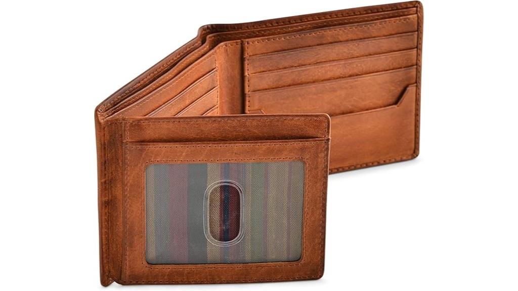 men s rfid bifold wallet