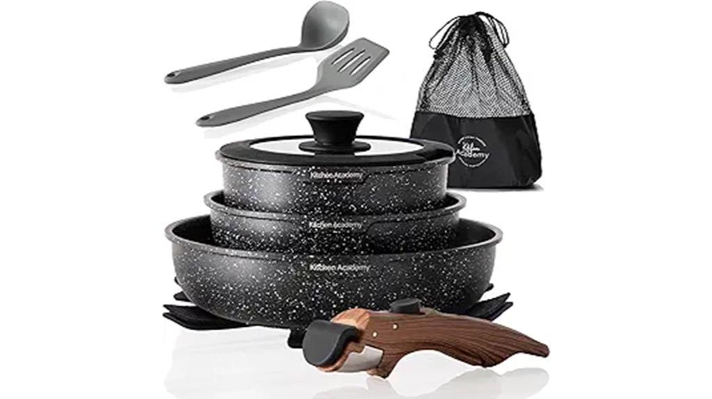 non stick removable handle set