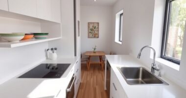 optimized kitchen zones and flow