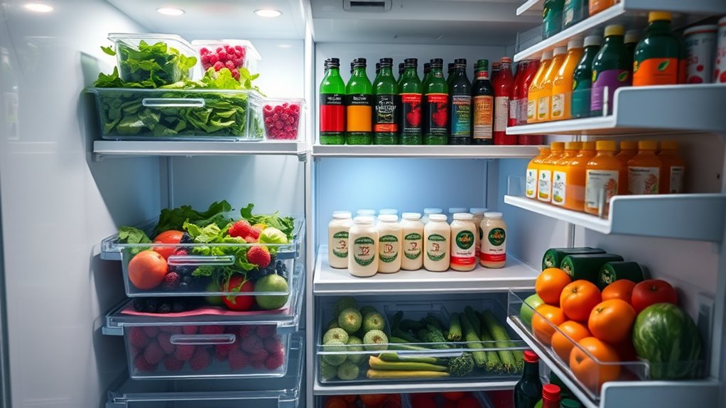 organized zones prevent food waste