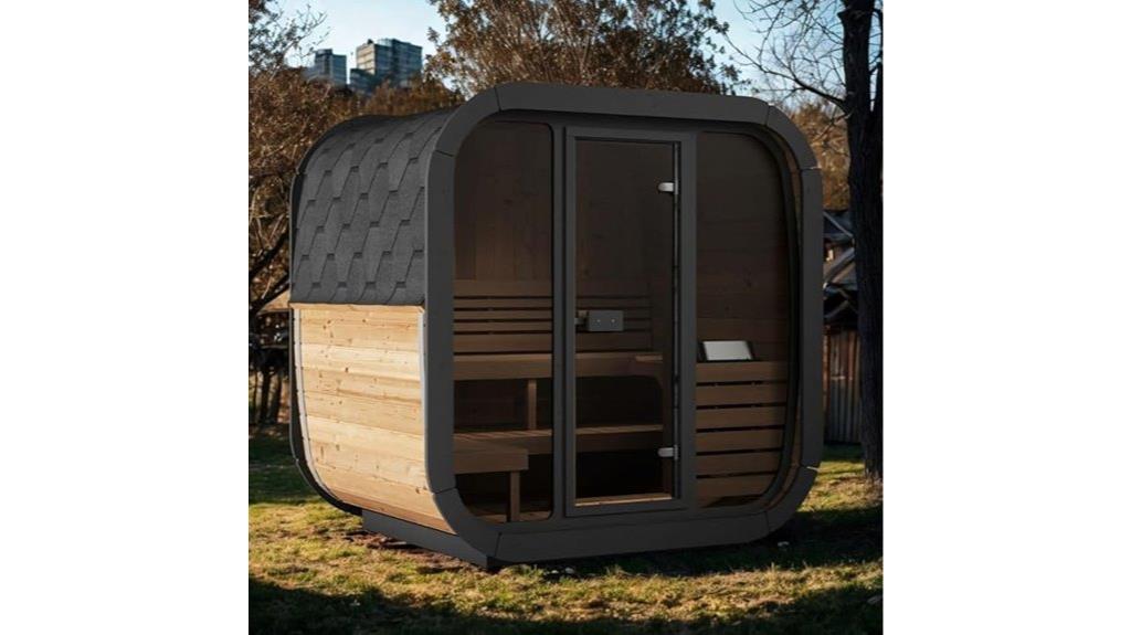 outdoor cube sauna kit