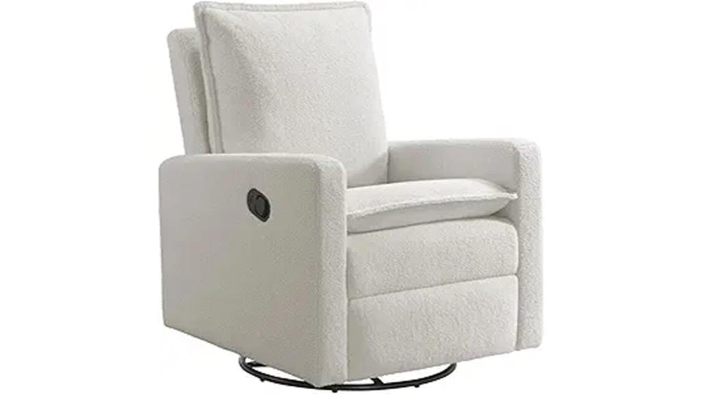 oxford baby upholstered glider