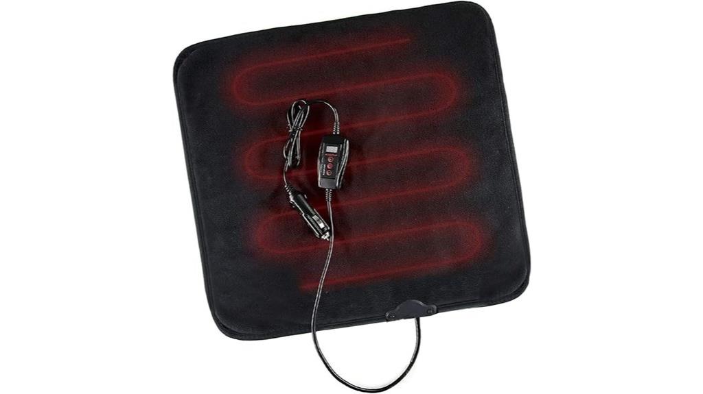 pet warming pad black