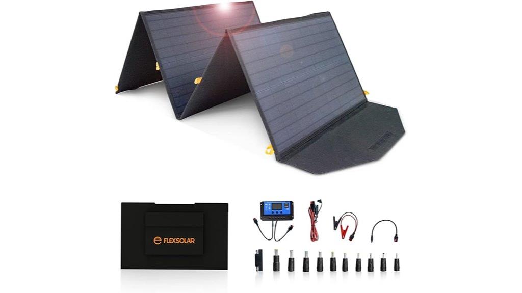 portable 120w foldable solar