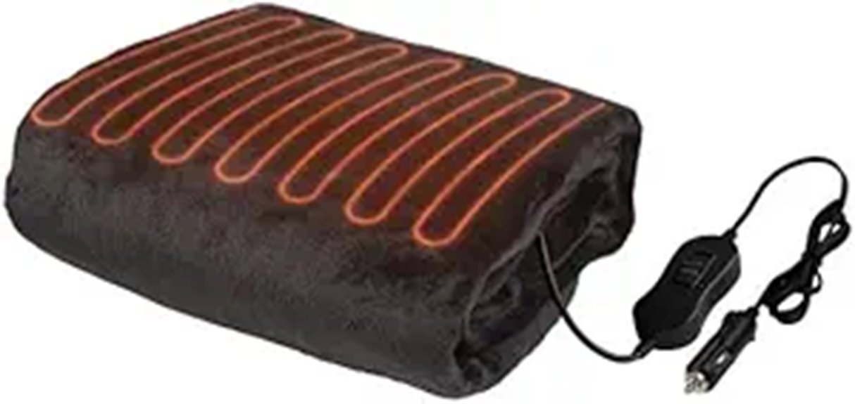 portable 12v electric blanket