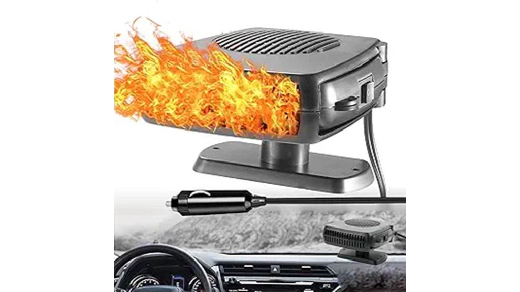 portable 12v windshield heater