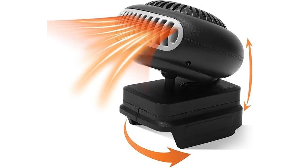 portable 170w heater with two settings