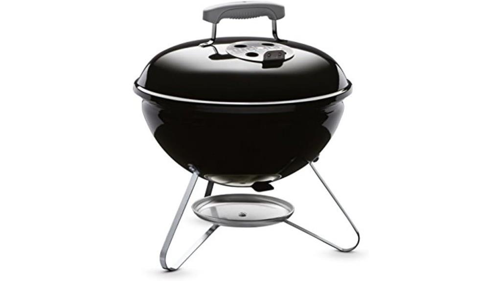 portable black charcoal grill