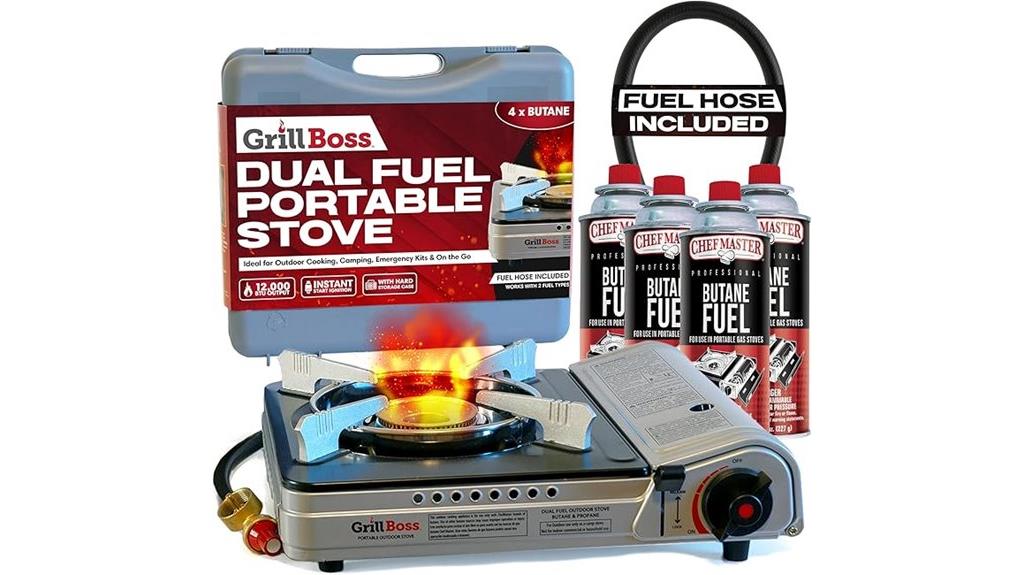 portable dual fuel stove