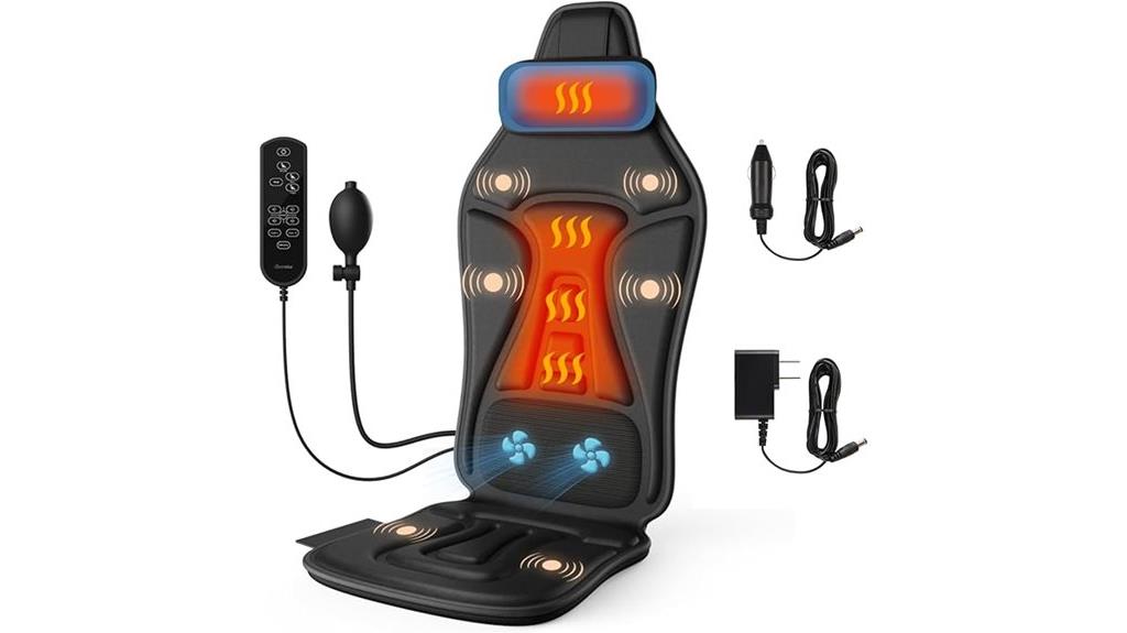 portable heated back massager