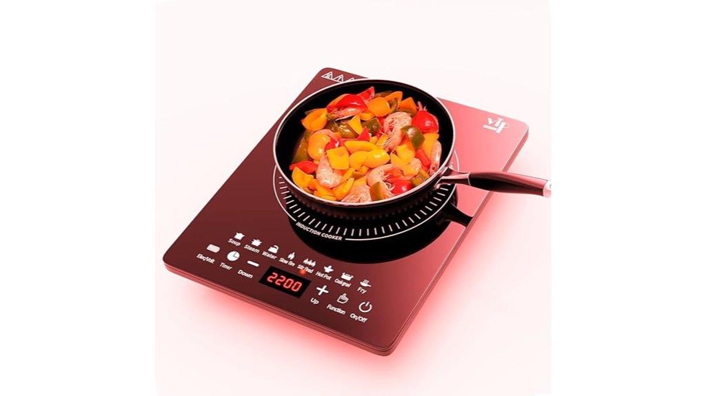 portable induction cooktop with touch