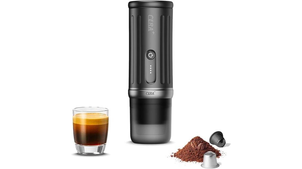 portable self heating espresso maker