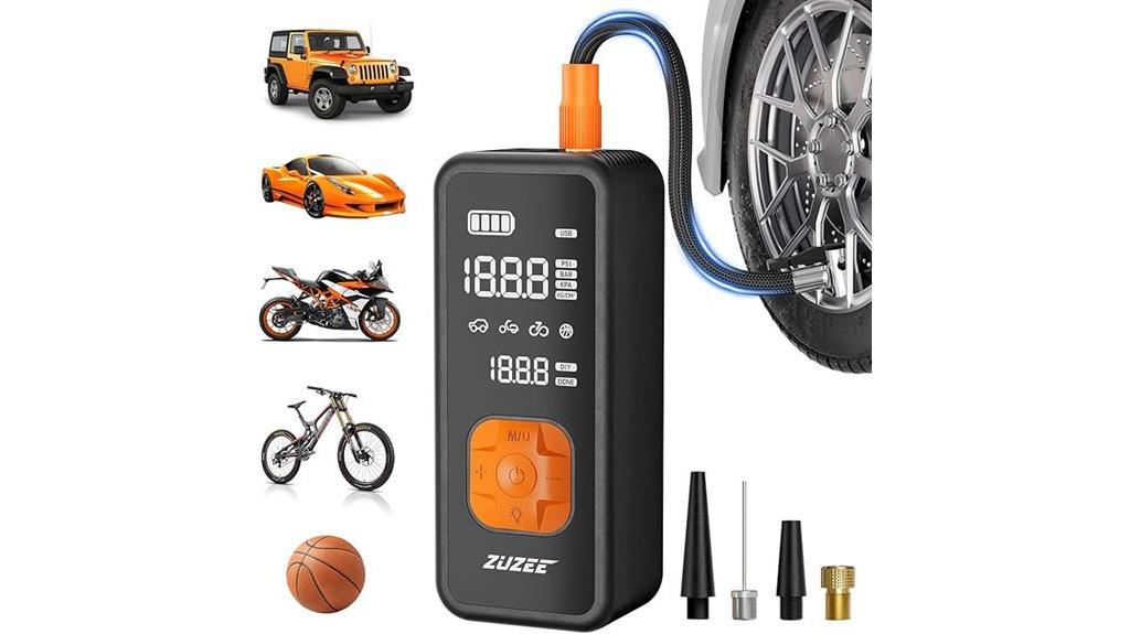 portable tire inflator compressor