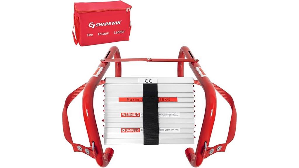 portable two story fire ladder