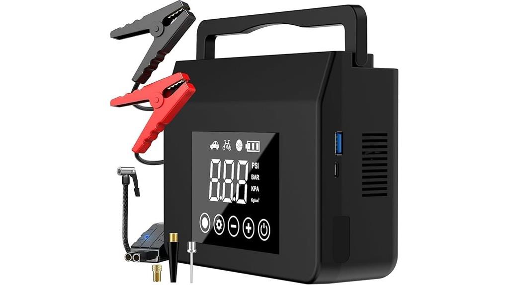 powerful jump starter with compressor