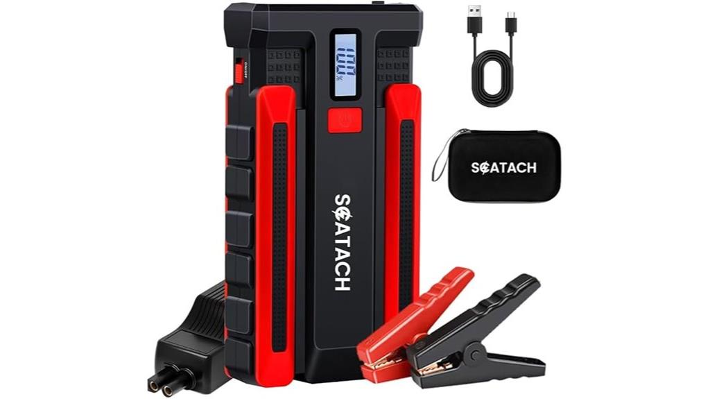 powerful portable car jump starter