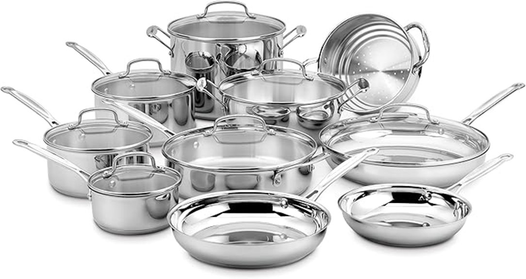 premium stainless steel cookware