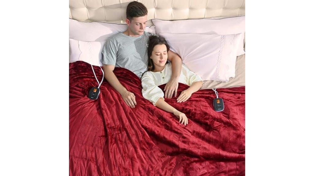 queen size red blanket