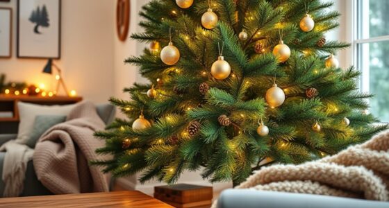 realistic pre lit christmas trees