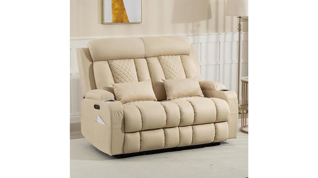recliner loveseat with usb